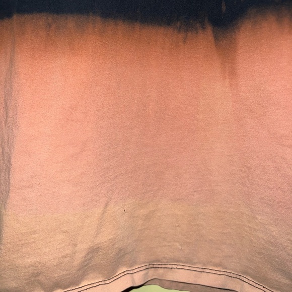 Guess Embossed Grunge Black Orange Colorblock Punk Short Sleeve Tee Size XL - Picture 11 of 14